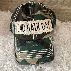 KBETHOS Vintage Women’s Camouflage “Bad Hair Day” cap